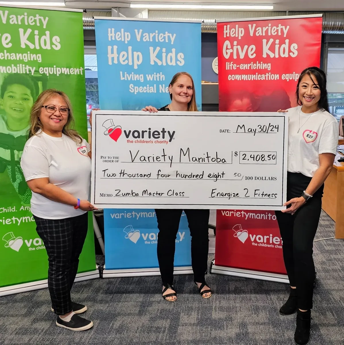 Zumba Master Class — Variety Manitoba, $2,408.50 raised
